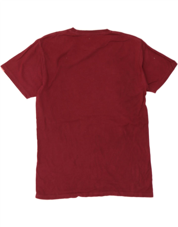 VANS Mens Classic Graphic T-Shirt Top Medium Burgundy Cotton Vintage Vans and Second-Hand Vans from Messina Hembry 