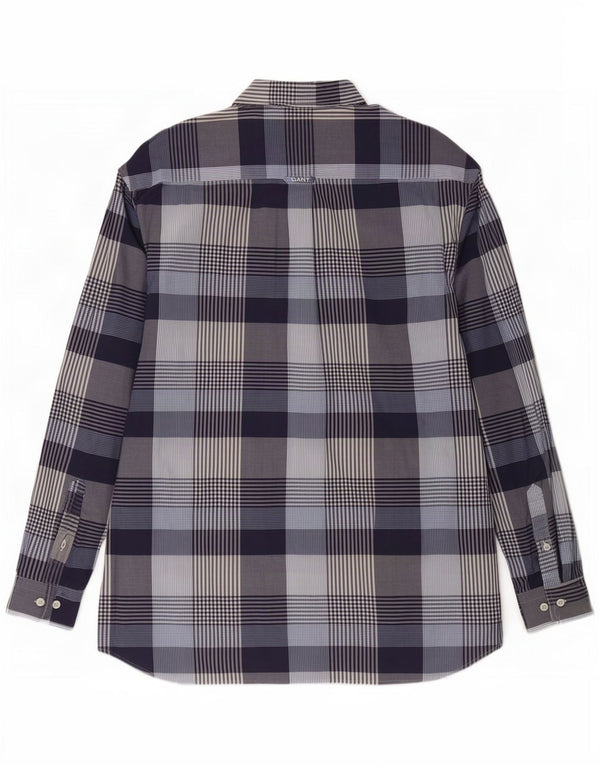 Gant Camisa Regular Fit XL De Algodón A Cuadros Azul Marino Hombre