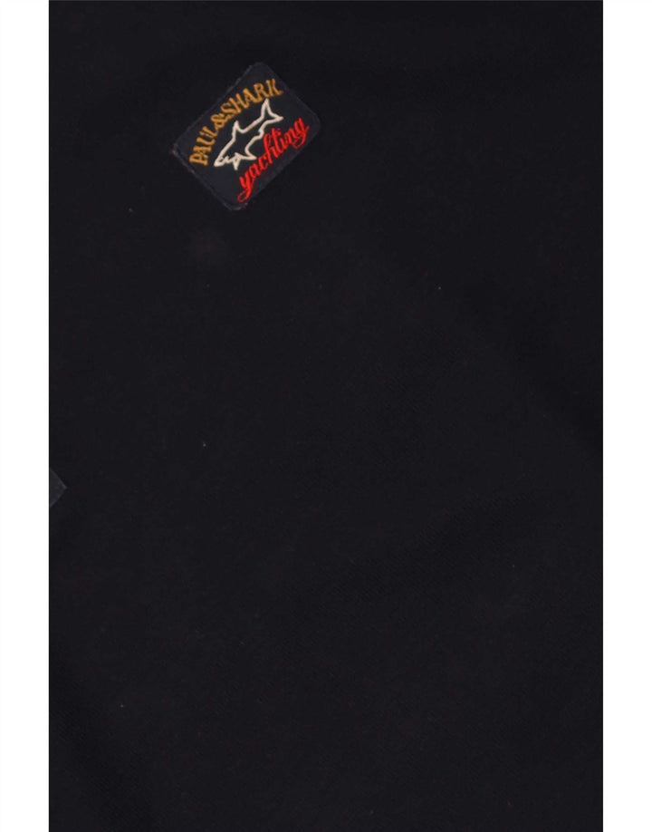 Paul & Shark Jersey con Cuello en V para Hombre Azul Marino Medio