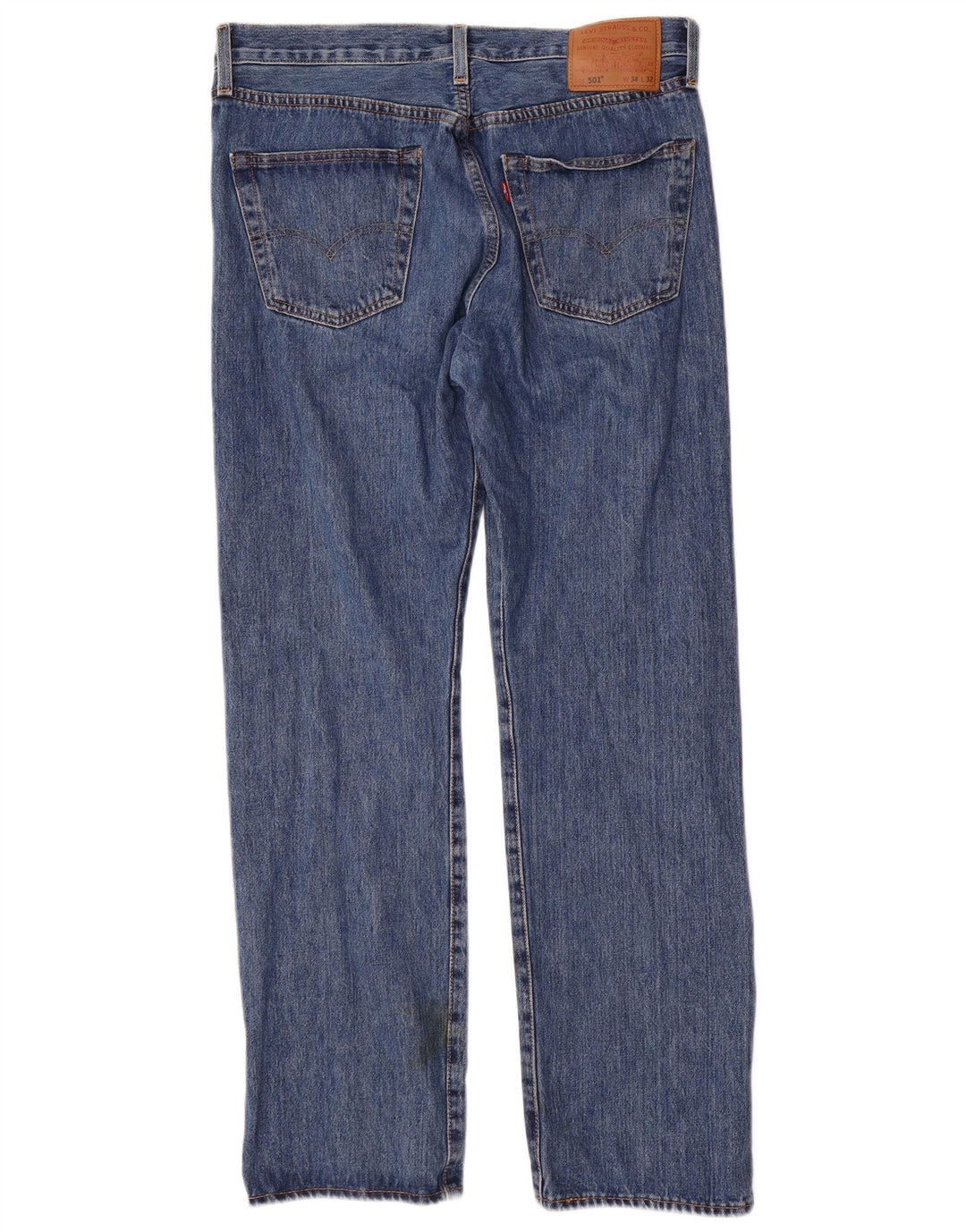 Levi's Vaqueros rectos 501 para hombre W34 L32 Algodón azul