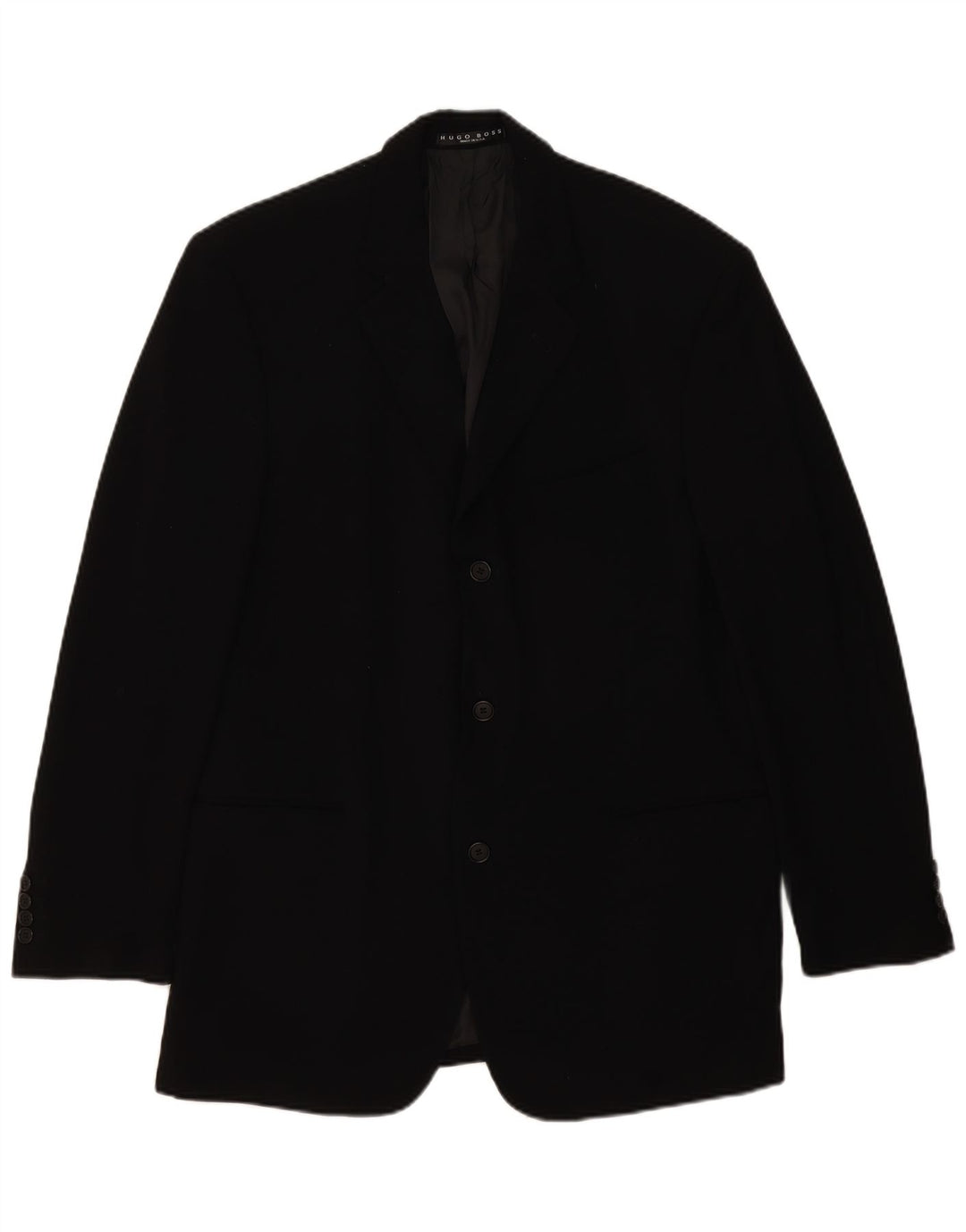 Hugo Boss Chaqueta tipo blazer de 3 botones para hombre EU 54 2XL Lana negra