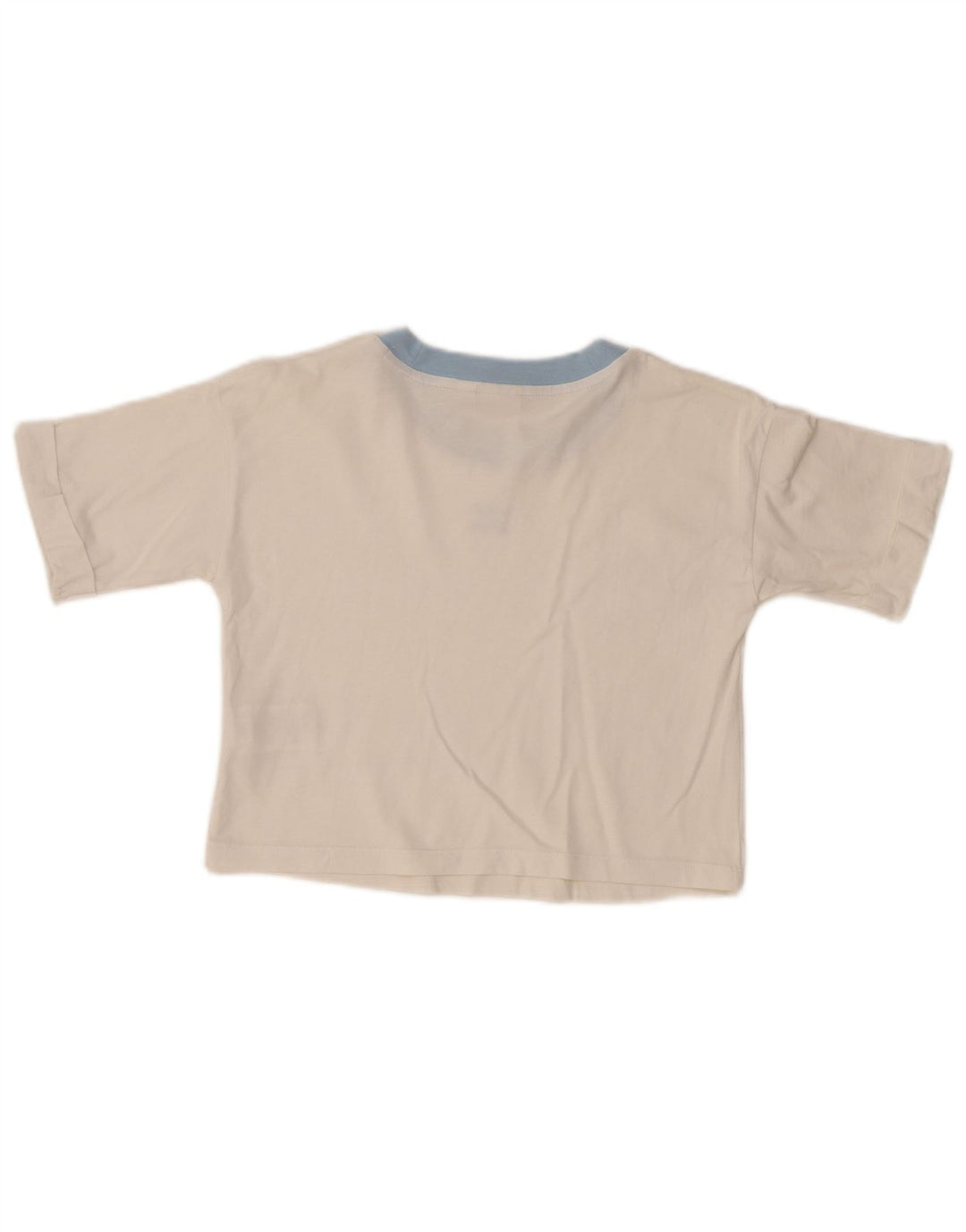 ADIDAS Camiseta corta para mujer UK 10 Small White Cotton