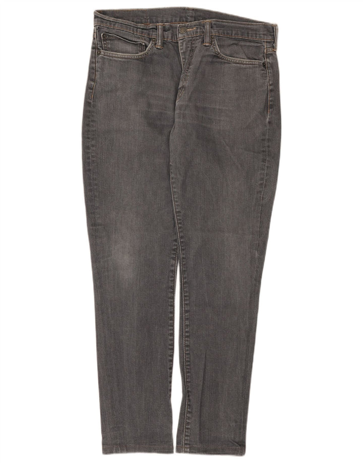 Levi's Hombre 511 Slim Jeans W34 L30 Algodón Gris