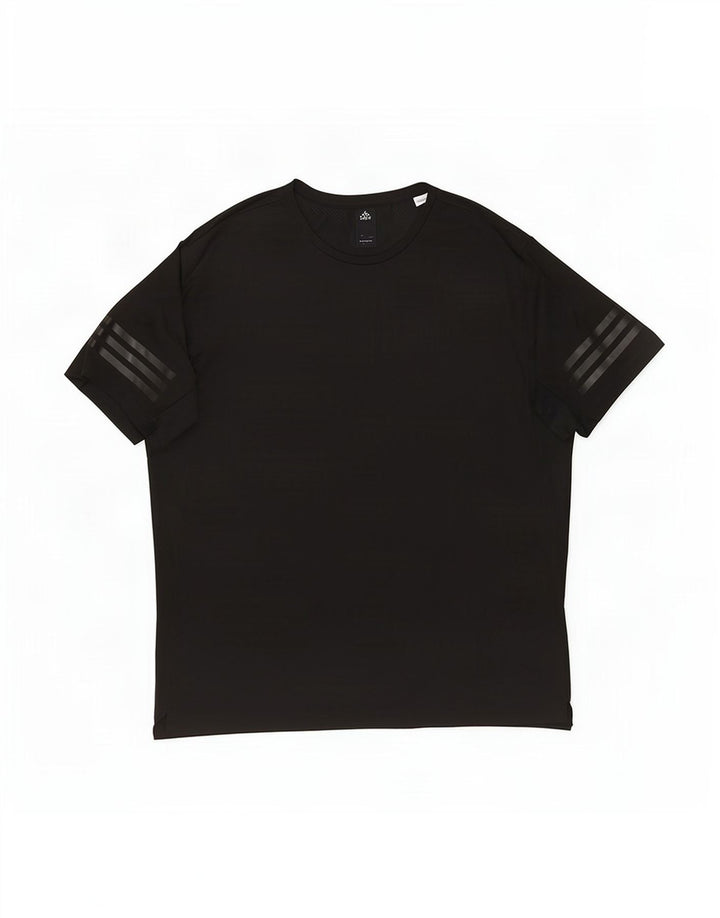 Adidas Mens Climacool Camiseta Top Grande Negro