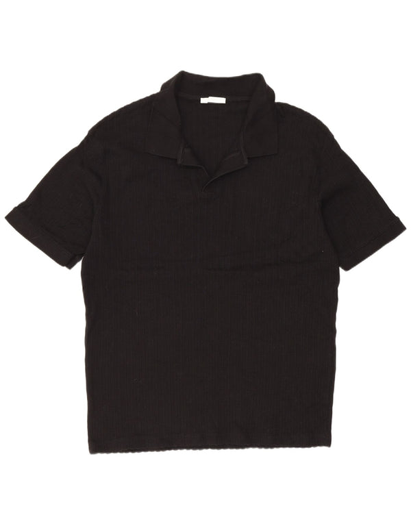 Zara Hombre Polo XL Negro Algodón