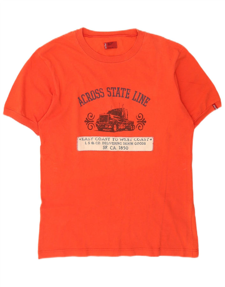 Levi's Camiseta gráfica para hombre Top Small Naranja