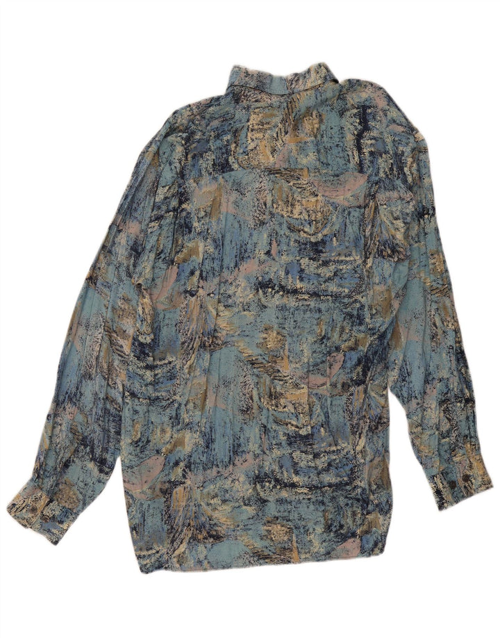 Camisa JAC TISSOT Hombre con estampado abstracto Azul medio