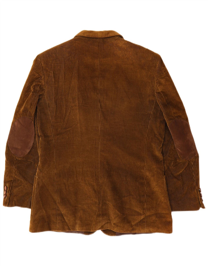 Velluto Duca Visconti Chaqueta Blazer de Pana con 2 Botones para Mujer IT 48 XL Caqui