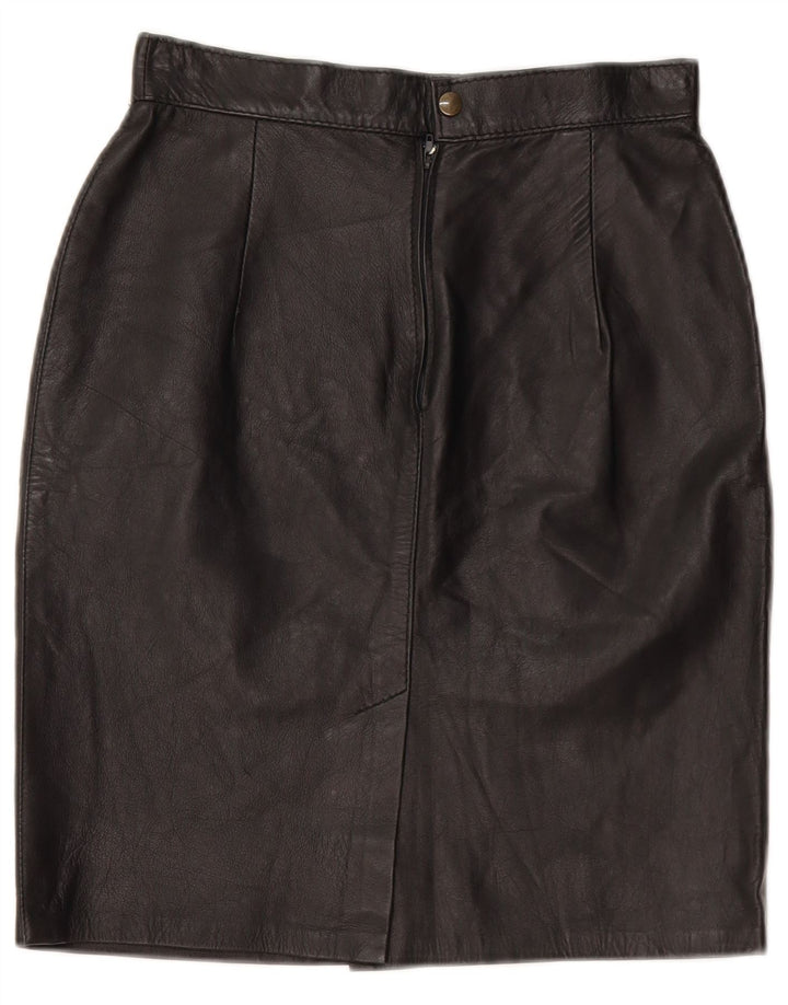 Caracciolo Falda Lápiz Mujer W26 Pequeña Cuero Negro