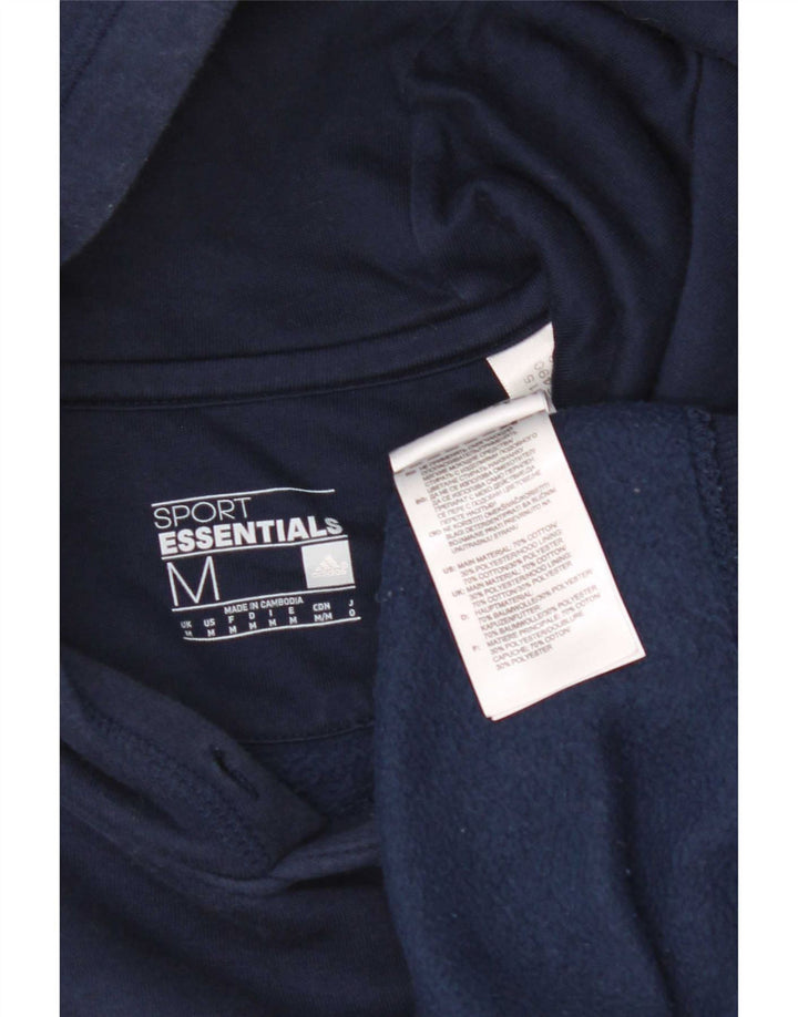 Adidas Hombre Sudadera Con Capucha Jumper Medium Azul Marino Algodón