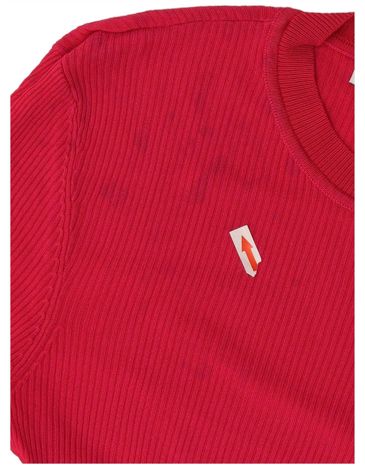 Zara Mujer Top Manga Larga UK 40 Small Rosa