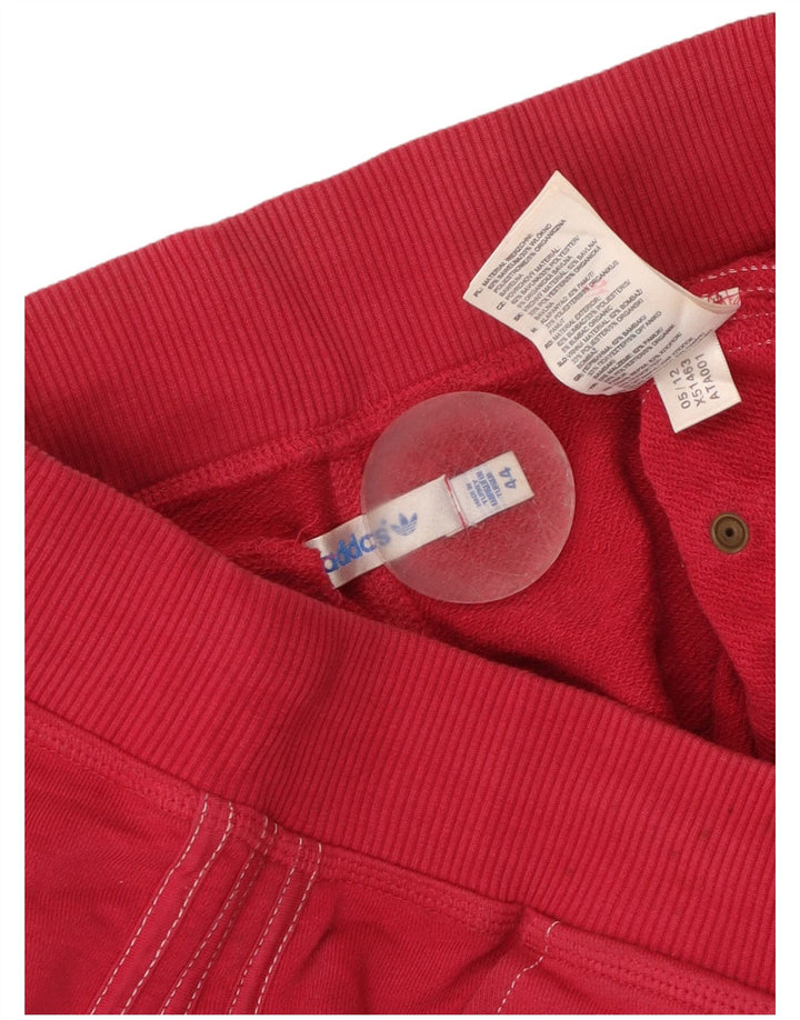 Adidas Mujer Chándal Pantalones Joggers IT 44 Medio Rojo Algodón