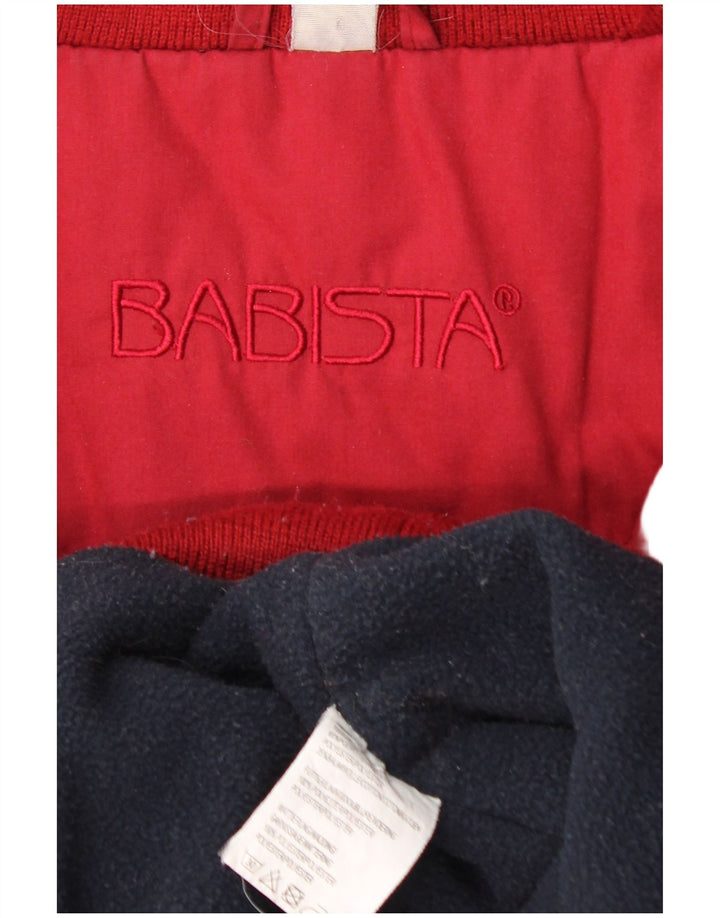 Babista Chaqueta Bomber para Hombre UK 40 Grande Poliéster Rojo