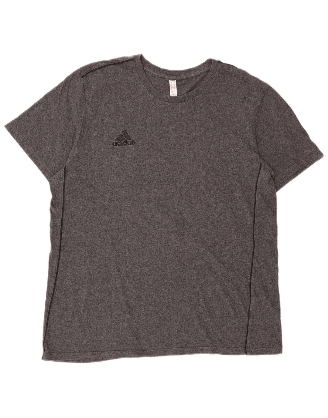 Adidas - Camiseta para hombre, talla grande, algodón gris
