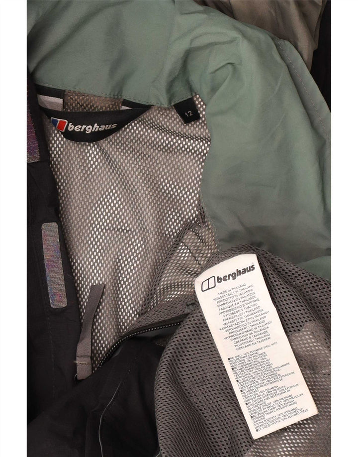 Berghaus Chubasquero con capucha para niños 11-12 años Poliamida negro