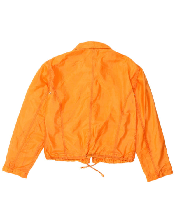 Stefanel Chaqueta Bomber para Mujer UK 44 Poliamida Naranja Mediana