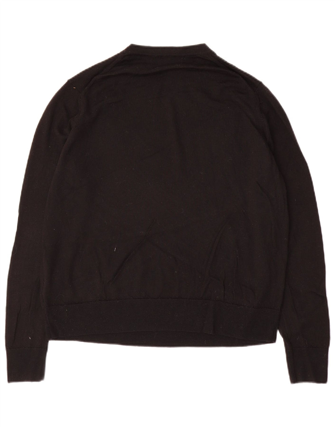 Marks & Spencer - Jersey de cuello redondo para mujer, talla 40, talla grande, lana negra