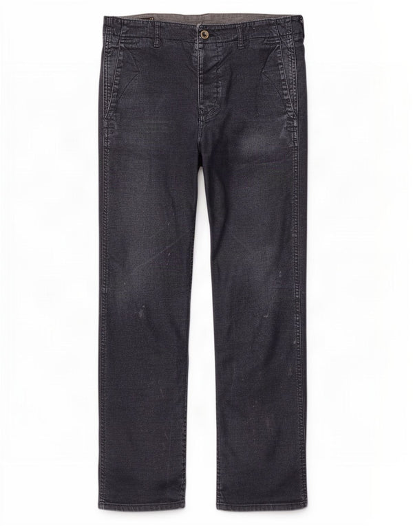 Marlboro Classics Jeans rectos desgastados para hombre W36 L32 Algodón azul marino