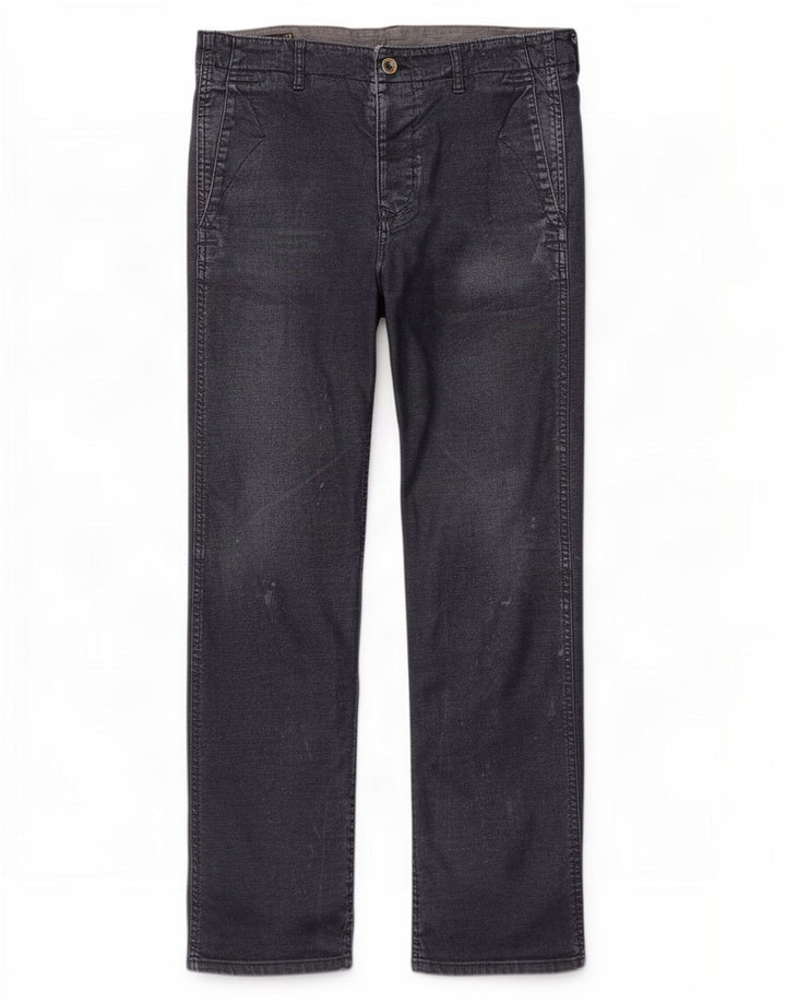 Marlboro Classics Jeans rectos desgastados para hombre W36 L32 Algodón azul marino