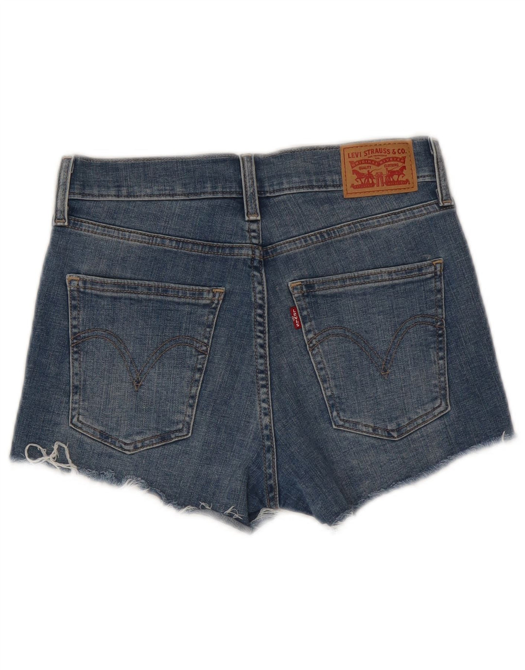 Levi's Shorts De Mezclilla Desgastados Para Mujer W25 XS Algodón Azul