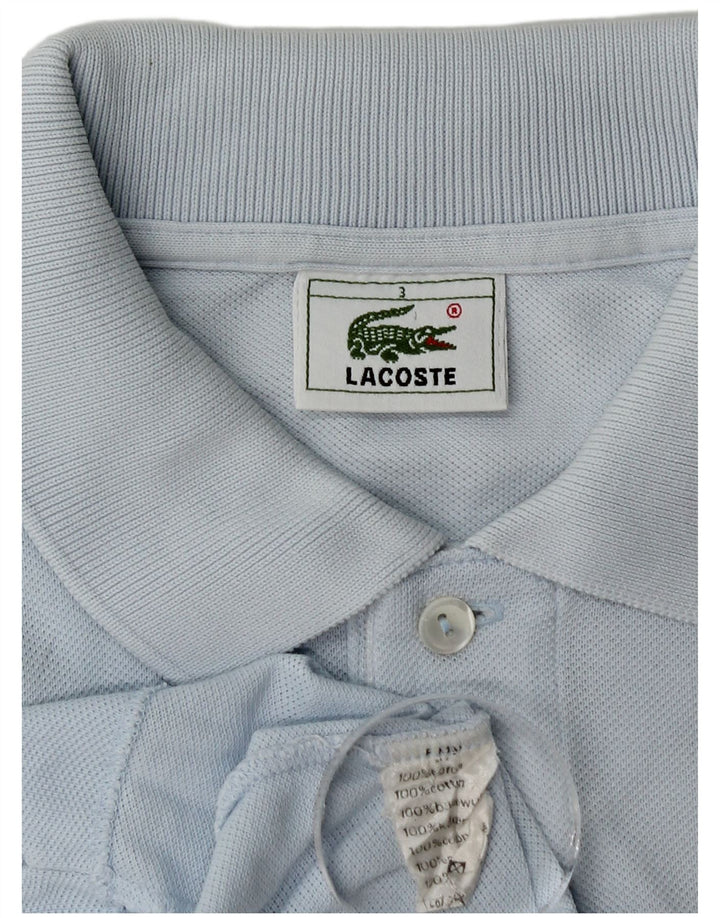 Polo Lacoste para hombre talla 3 pequeño algodón azul