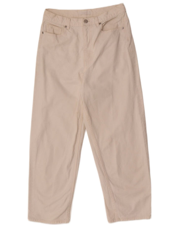 Cos Jeans recortados de cintura alta para mujer W26 L24 Algodón blanco