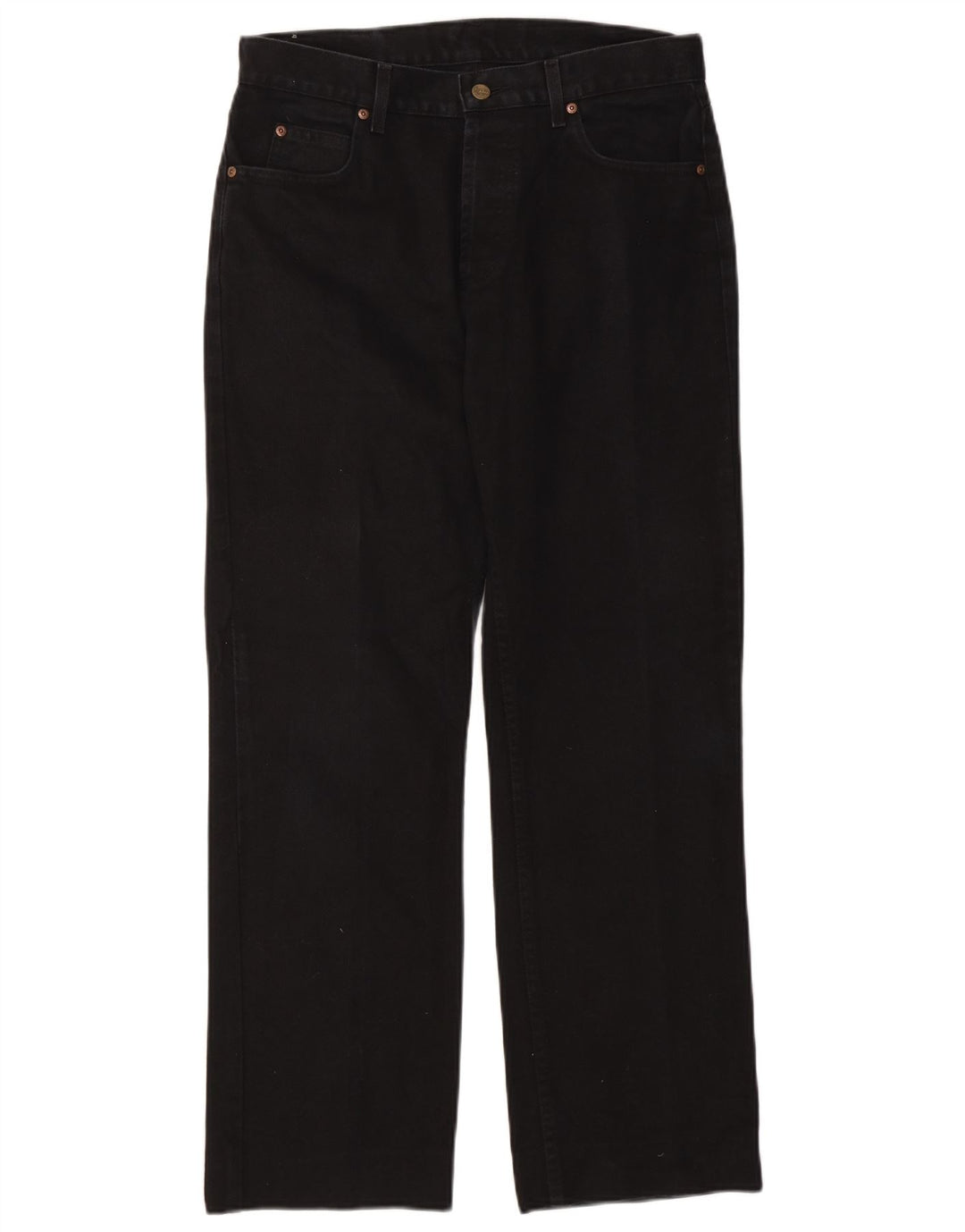 Vaqueros rectos Lee para hombre W33 L30 Algodón negro