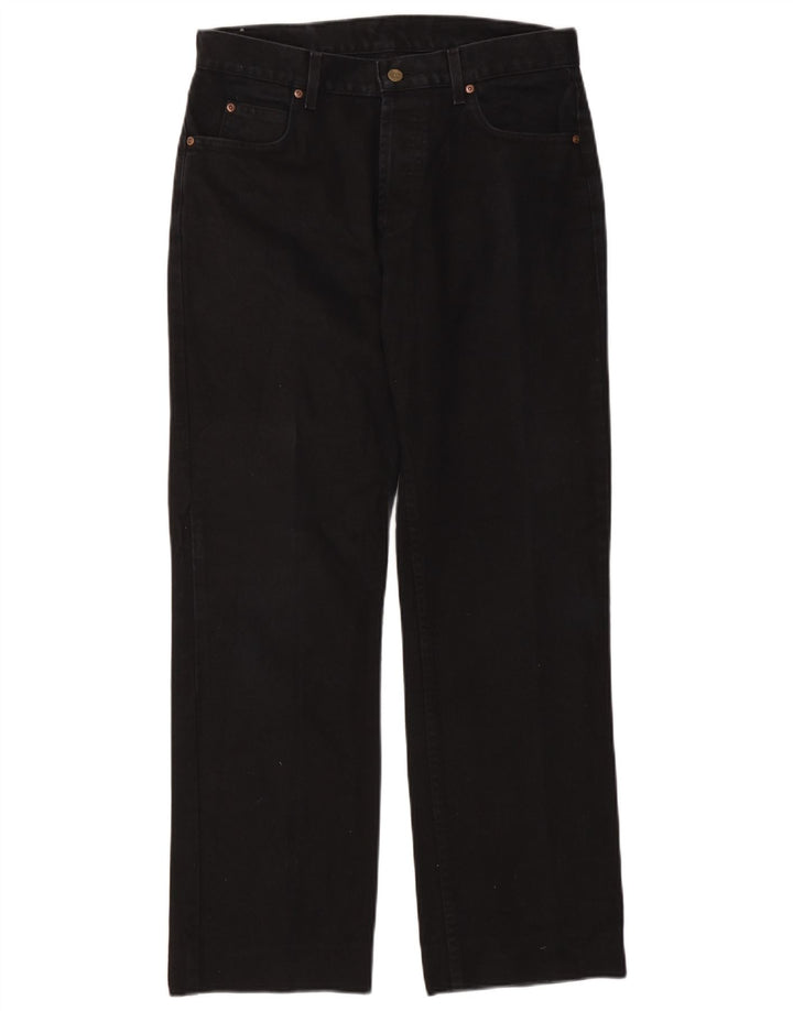 Vaqueros rectos Lee para hombre W33 L30 Algodón negro