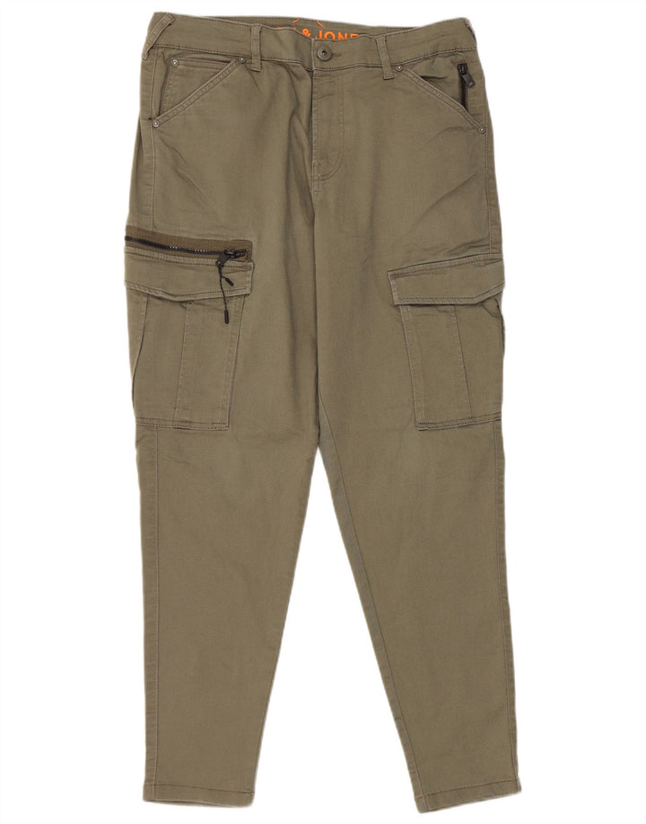 Jack & Jones Mens Slim Cargo Pantalones W32 L28 Caqui