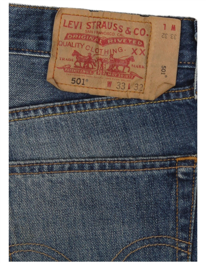 Levi's Hombre 501 Vaqueros Rectos W33 L32 Azul