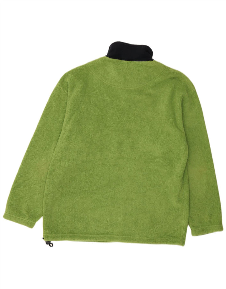 Marks & Spencer Jersey De Polar Con Cremallera Y Cuello Grande Para Hombre Color Block Verde