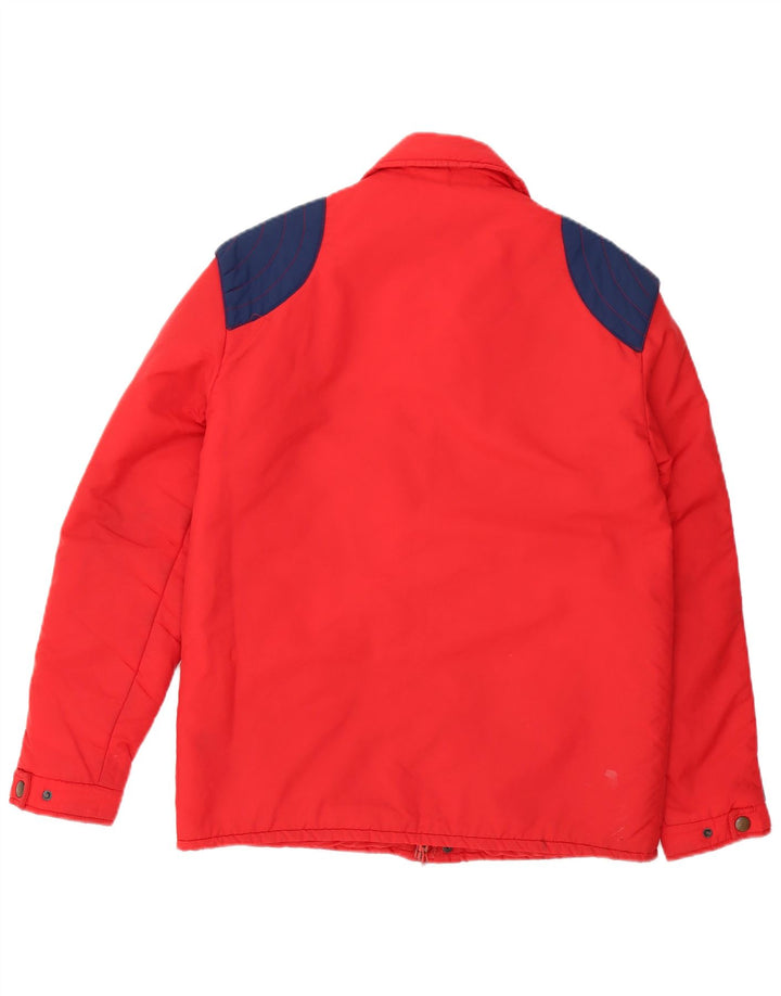 Sportitalia Chaqueta acolchada para hombre UK 38 Medium Red Colourblock