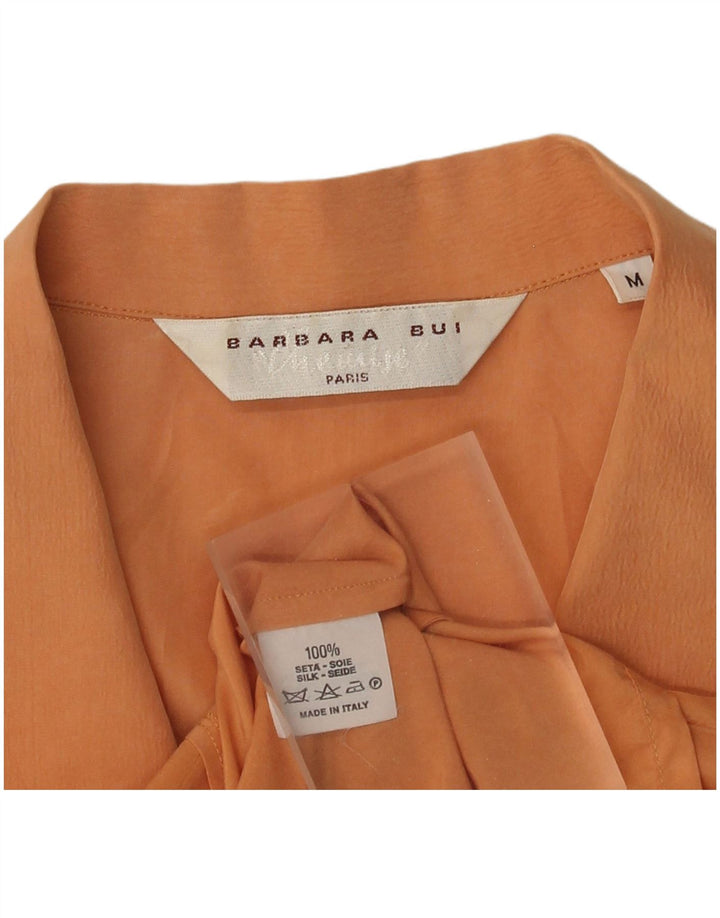 Barbara Bui Chaleco para mujer UK 44 Seda naranja mediana
