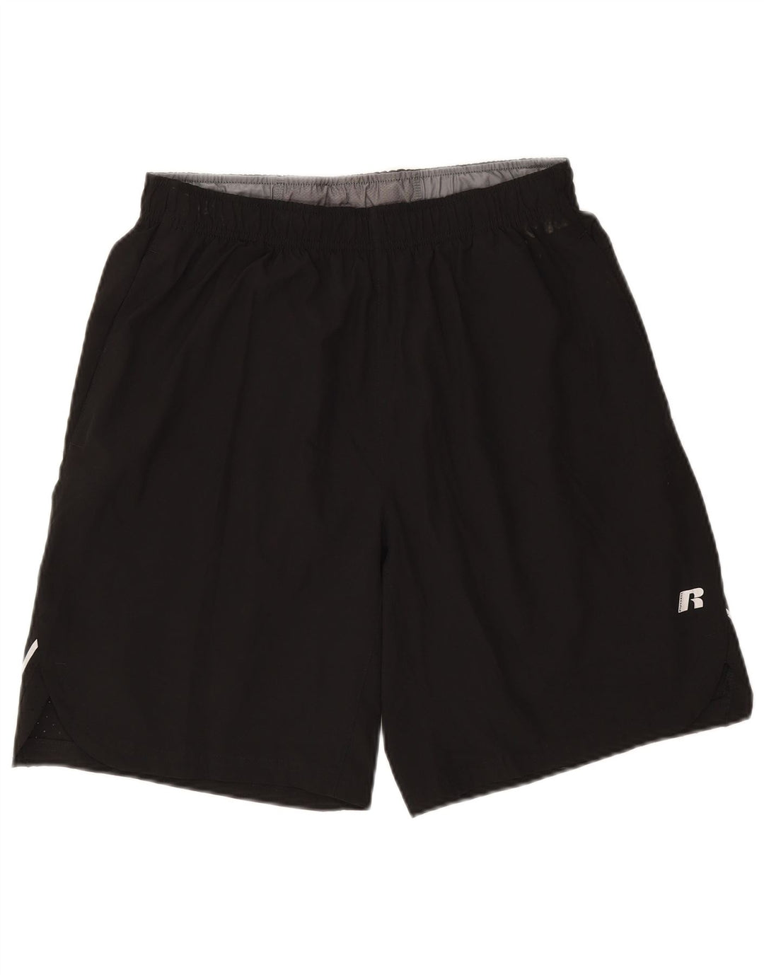 Russell Athletic - Pantalones cortos deportivos para hombre, talla mediana, color negro