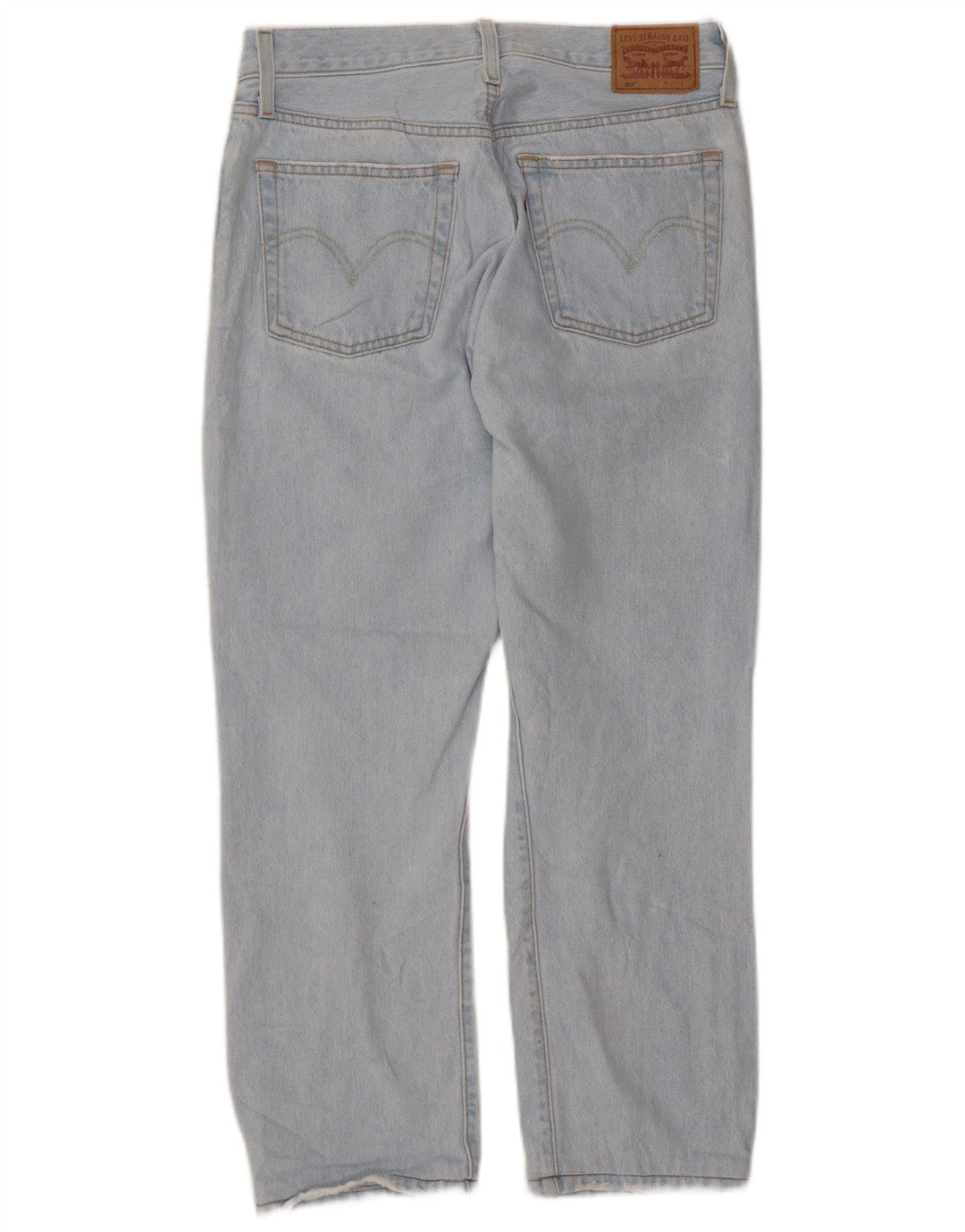 LEVI'S Womens 501 Straight Jeans W28 L25 Blue Cotton Classic