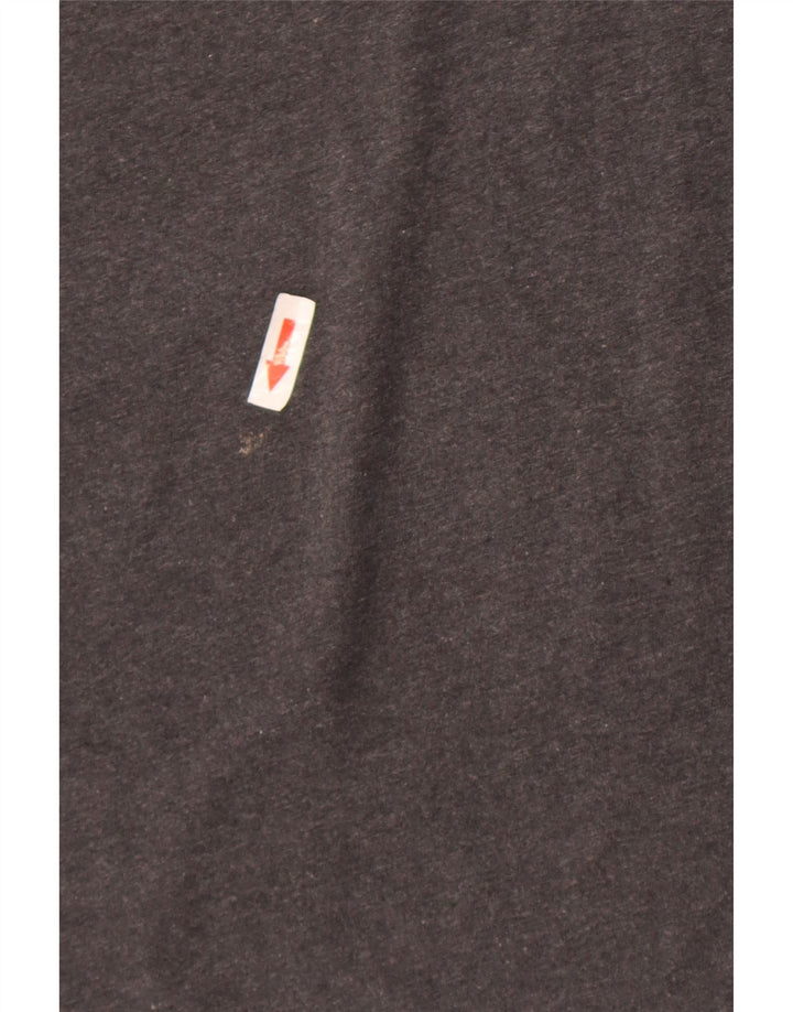 Camiseta Hugo Boss Hombre Top Algodón Gris Medio