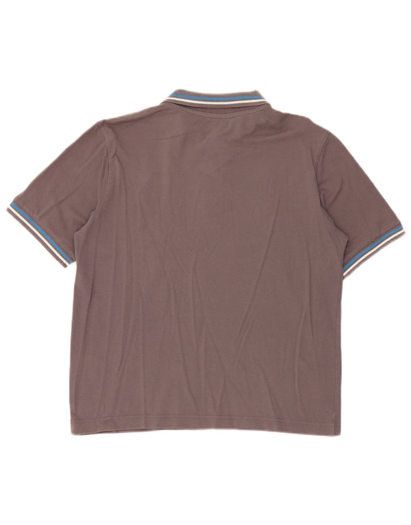 Polo Kappa Hombre De Algodón Gris Medio