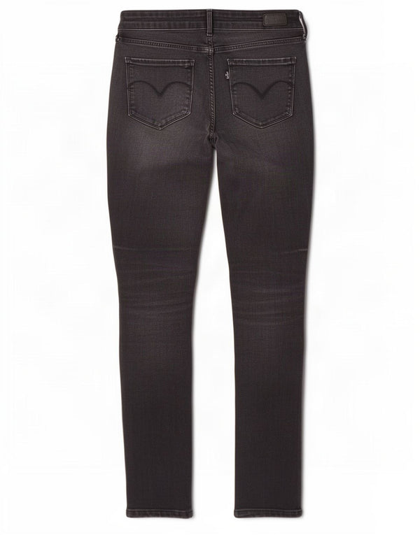 Levi's Vaqueros ajustados de talle medio con curva audaz para mujer W29 L32 Algodón negro