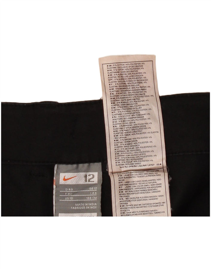 Nike Pantalones cortos cargo para mujer UK 12 Medium W36 Algodón negro