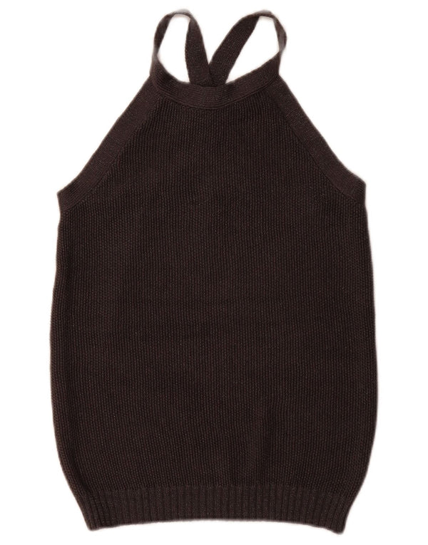 Massimo Dutti - Camiseta sin mangas para mujer, talla 40, talla M, color negro