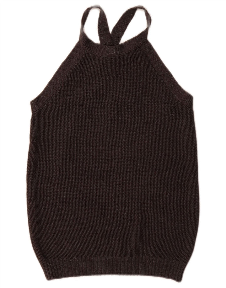 Massimo Dutti - Camiseta sin mangas para mujer, talla 40, talla M, color negro
