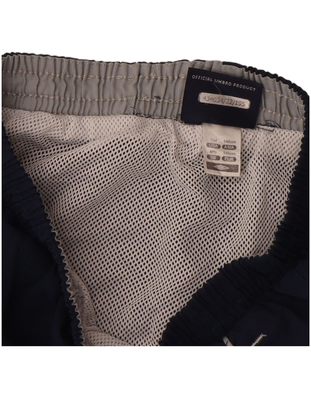 Umbro Shorts deportivos con gráficos para niños 9-10 años Mediano Azul marino Poliéster