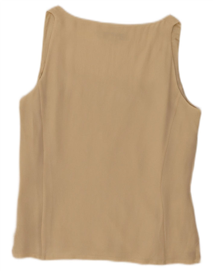Blusa Blunauta Mujer Sin Mangas Top IT 42 Seda Beige Medio