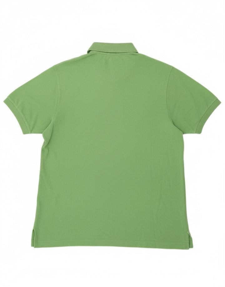 Polo Lacoste para hombre talla 7 2XL algodón verde