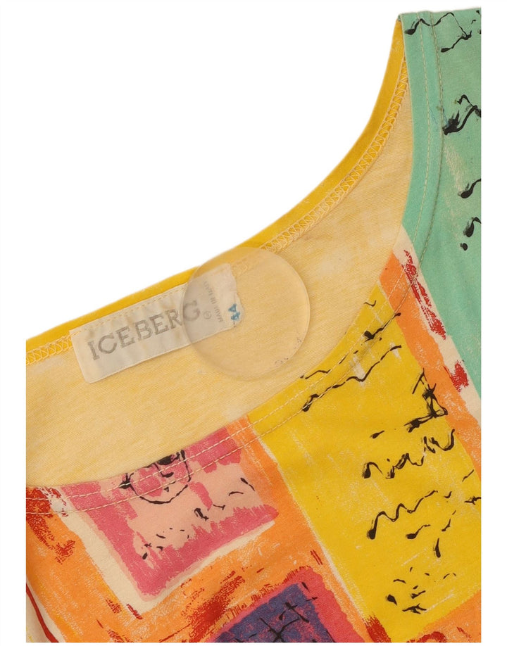 Iceberg Camiseta Gráfica Mujer Top IT 44 Amarillo Medio