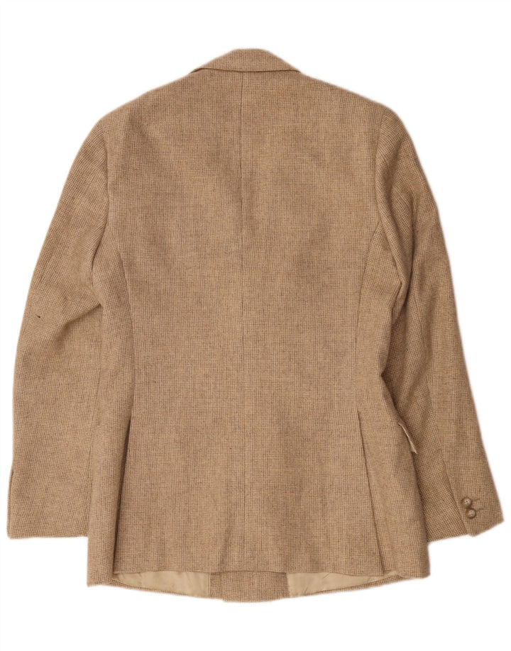 Ermenegildo Zegna Chaqueta tipo blazer para hombre IT 46 Small Brown Houndstooth