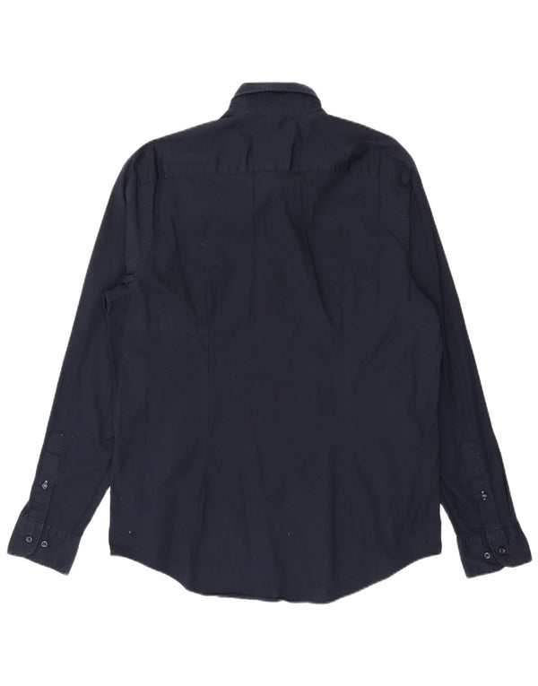 Camisa Tommy Hilfiger Hombre Slim Fit XL Algodón Azul Marino