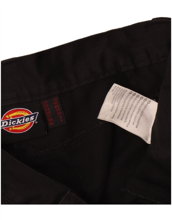 Dickies Pantalones cargo rectos para mujer UK 12 Medium W36 L31 Poliéster negro