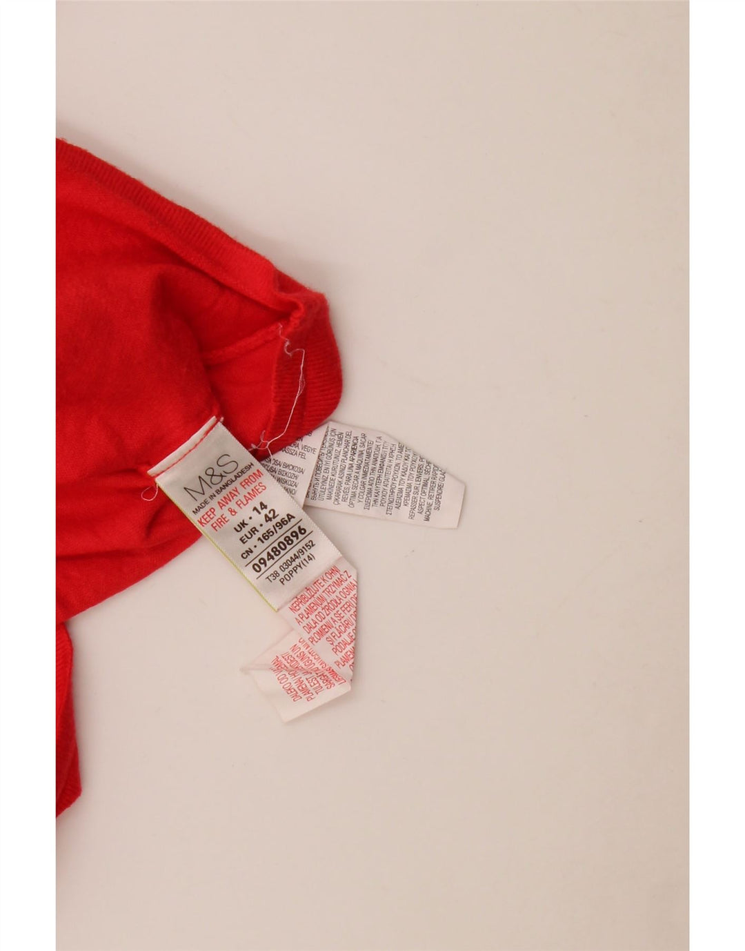 Marks & Spencer - Camiseta sin mangas para mujer, talla 40, talla grande, viscosa roja
