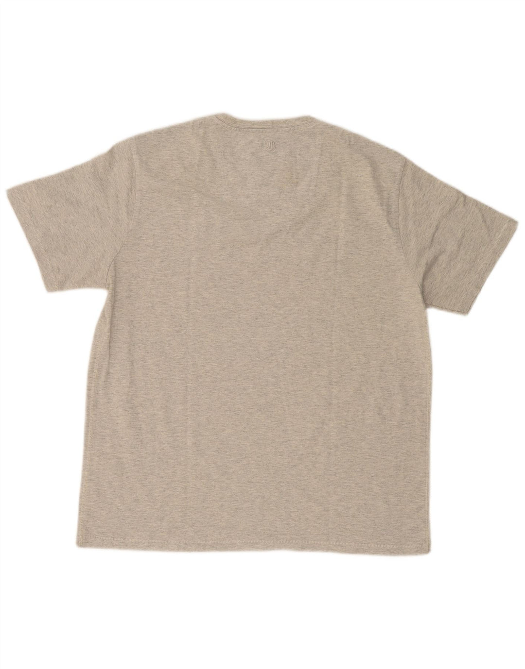 FAT FACE Camiseta gráfica para hombre Top grande de algodón moteado gris